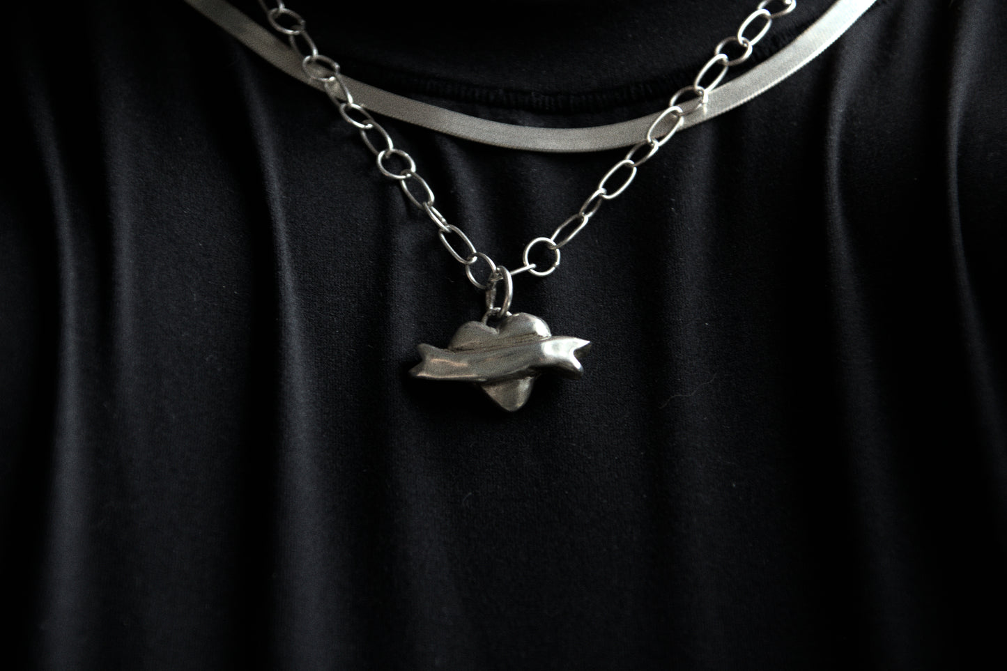 lovers pendant in 925 silver