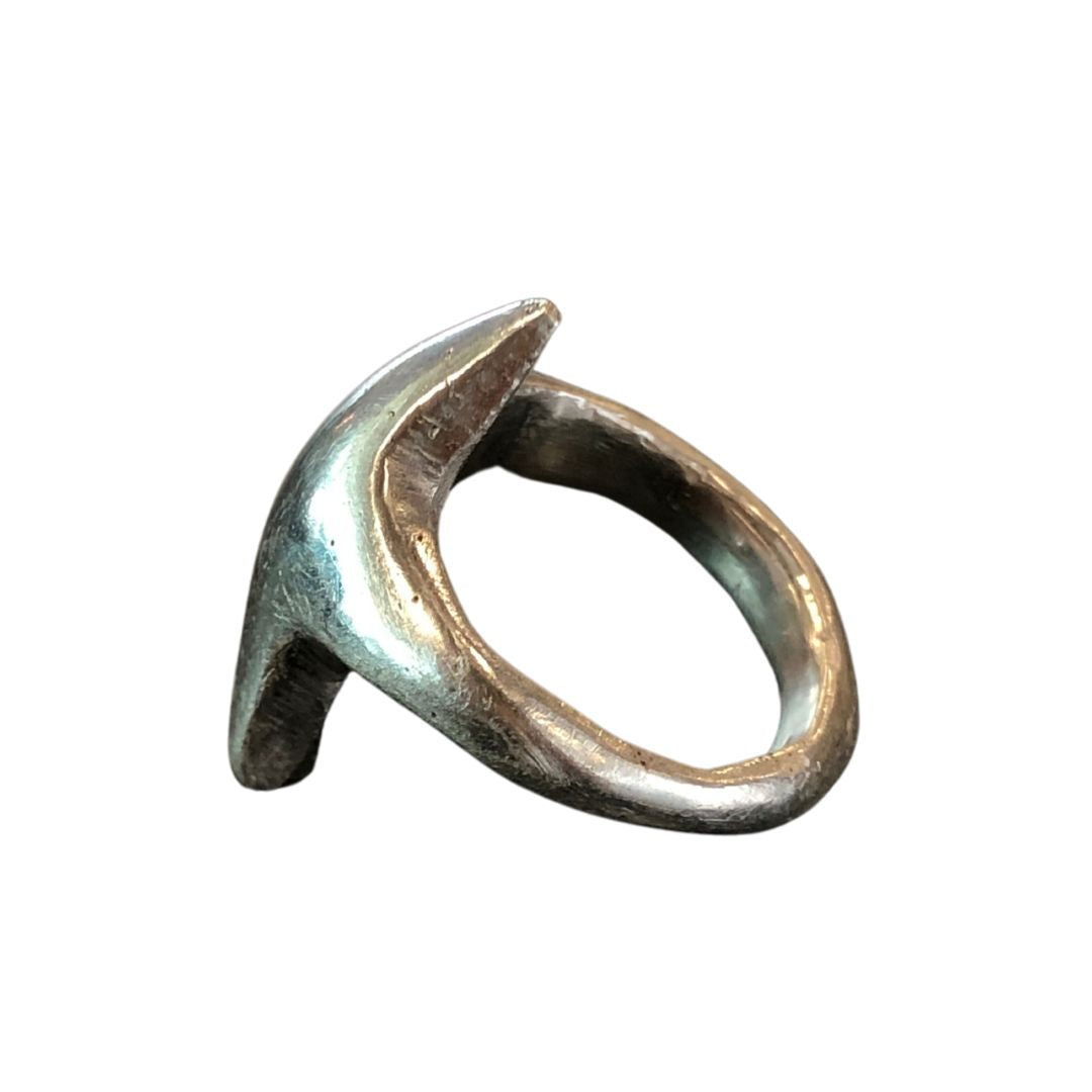 small star ring - tin