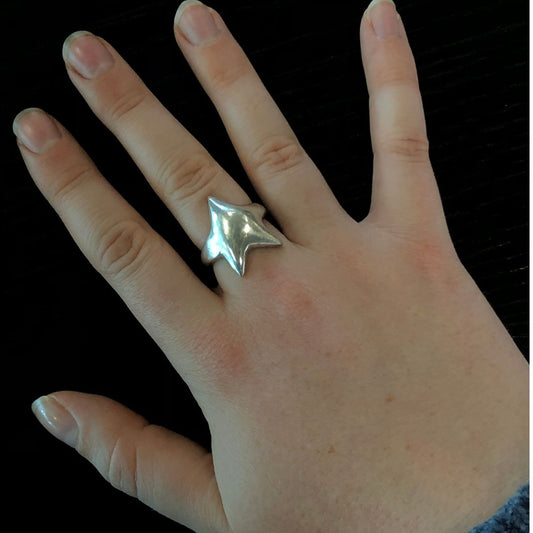 925 silver small star ring