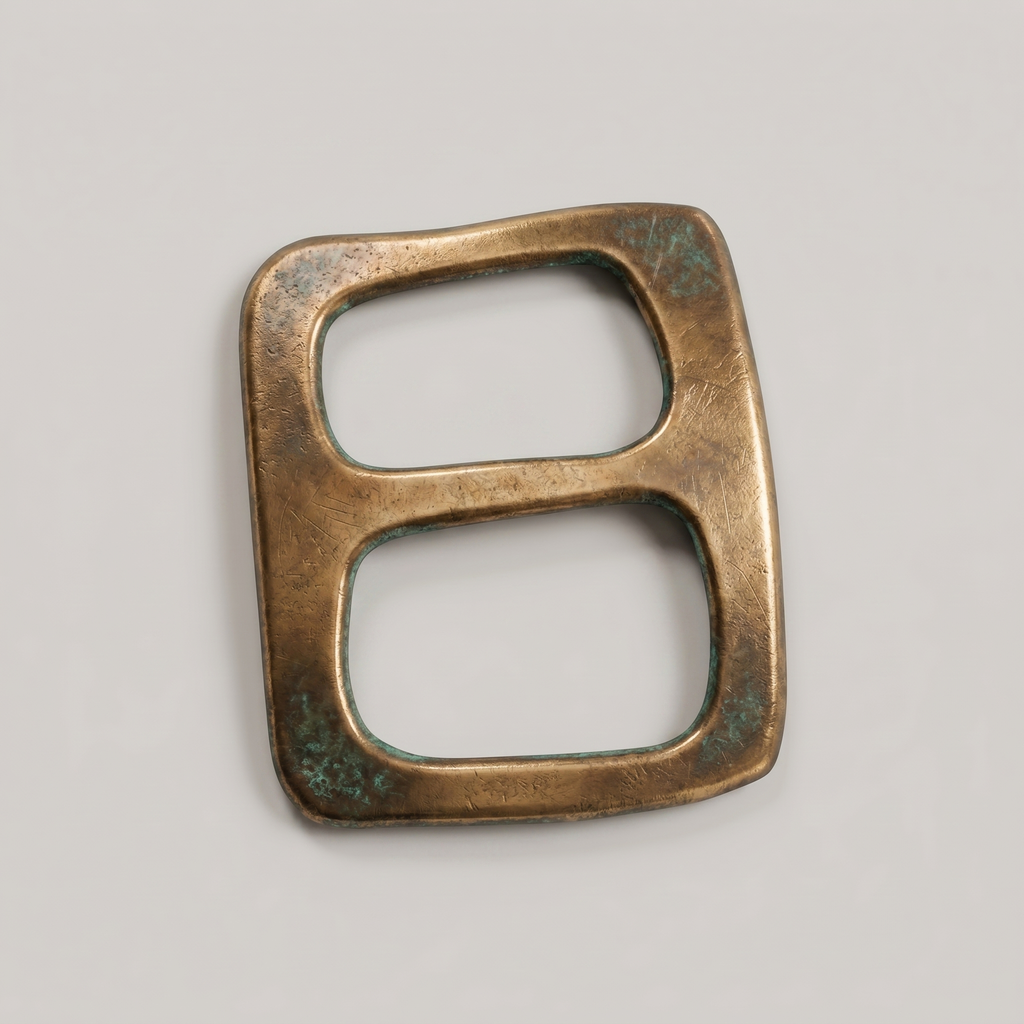 The scarf buckle with engraving