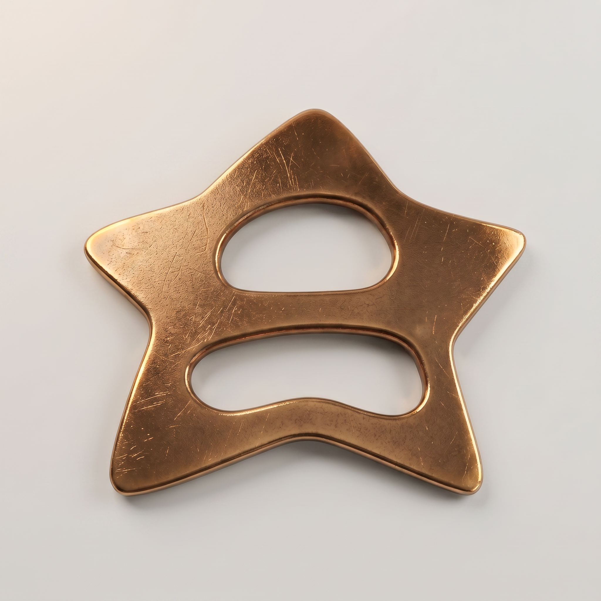 The scarf buckle with engraving