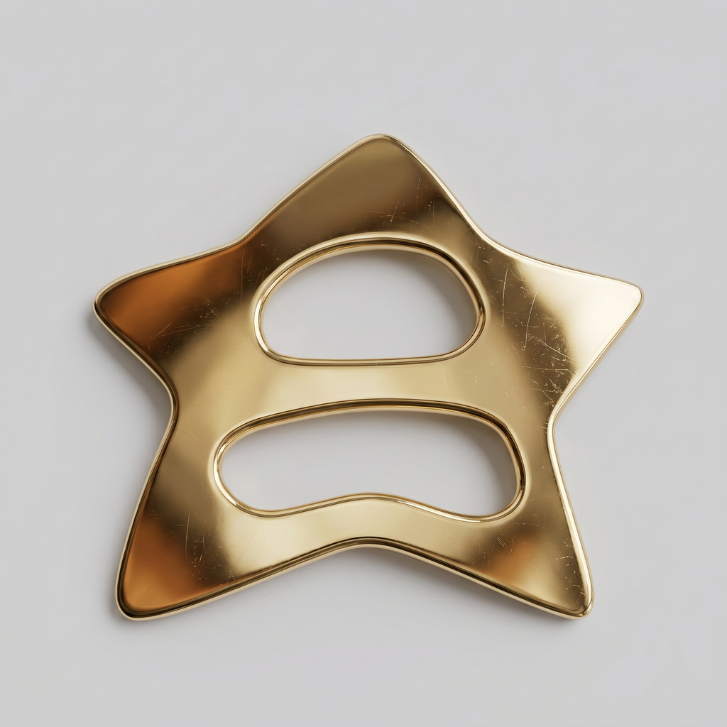 The scarf buckle with engraving