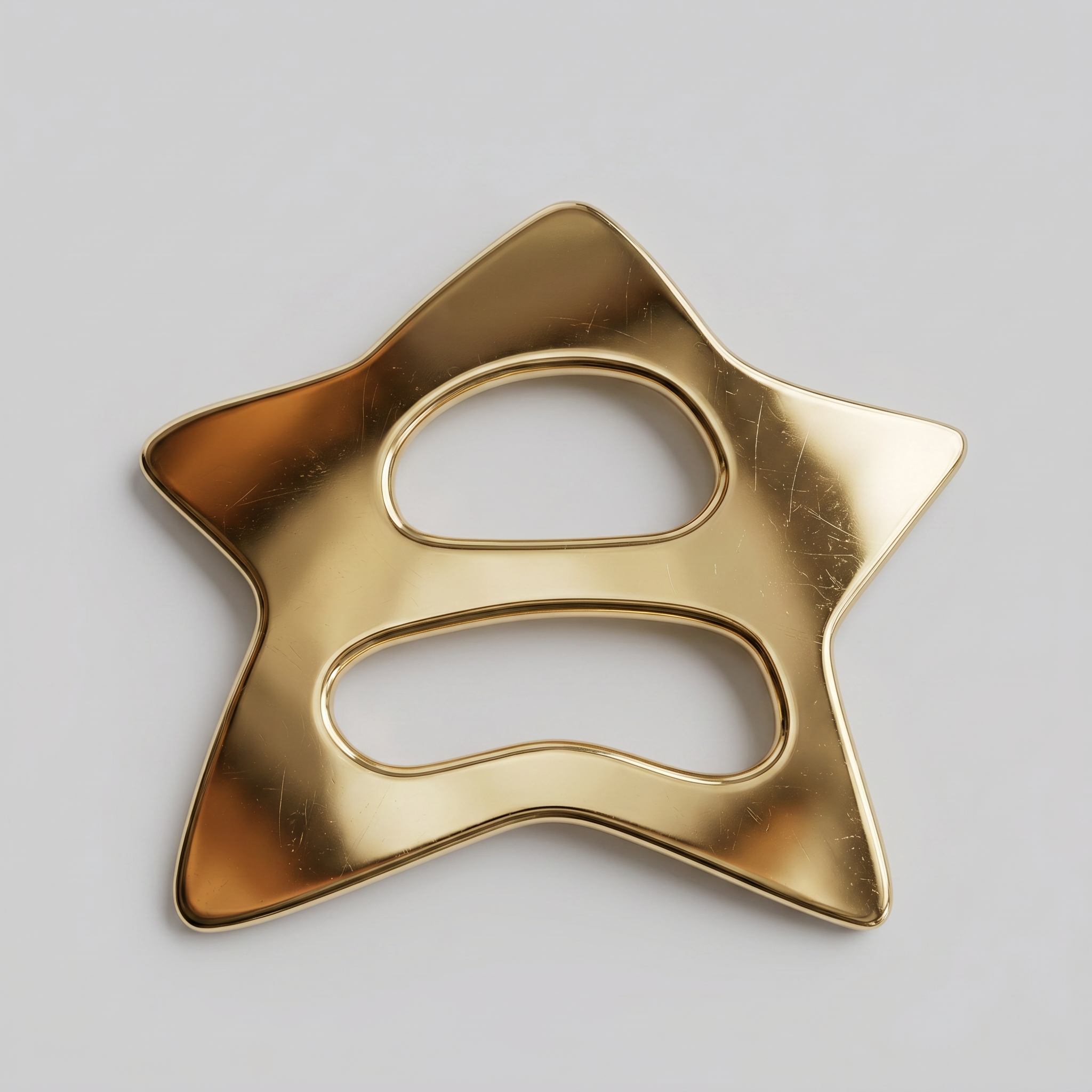 The scarf buckle with engraving