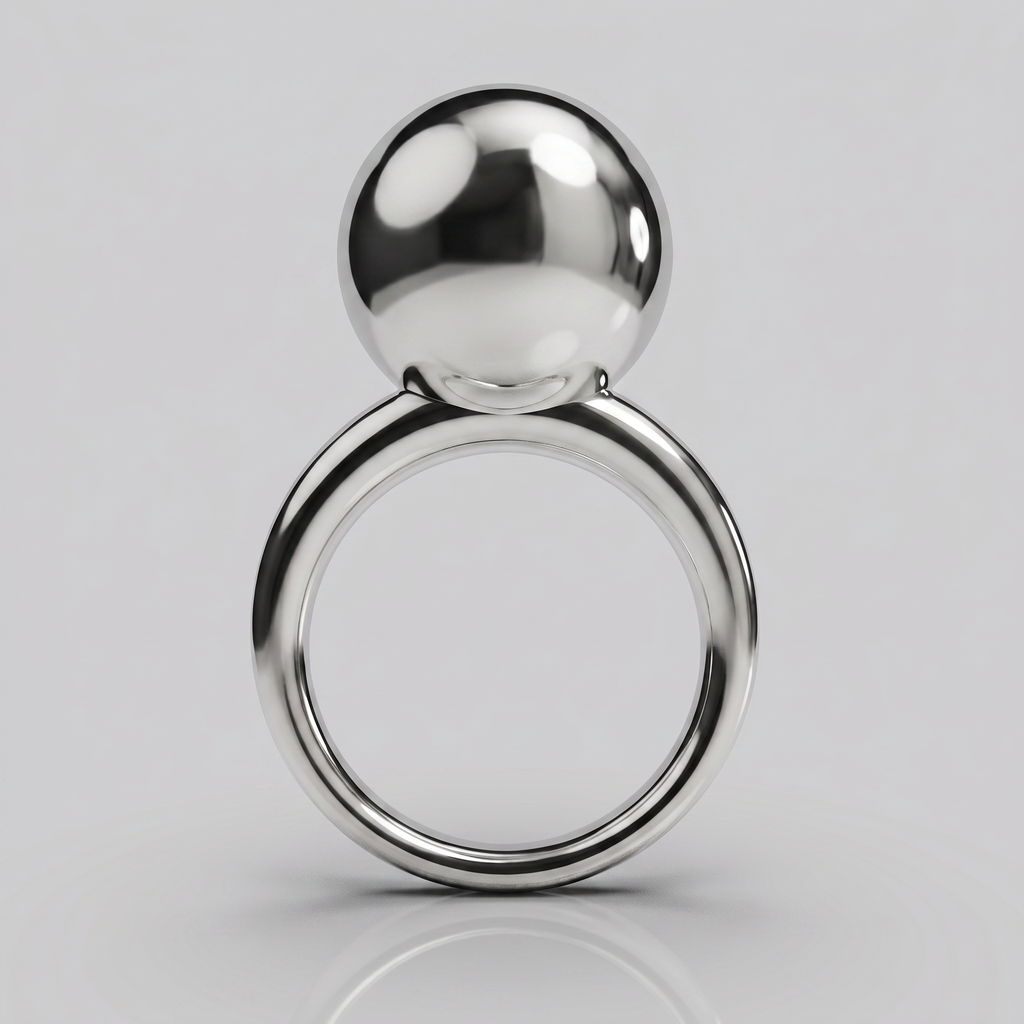 big sphere ring