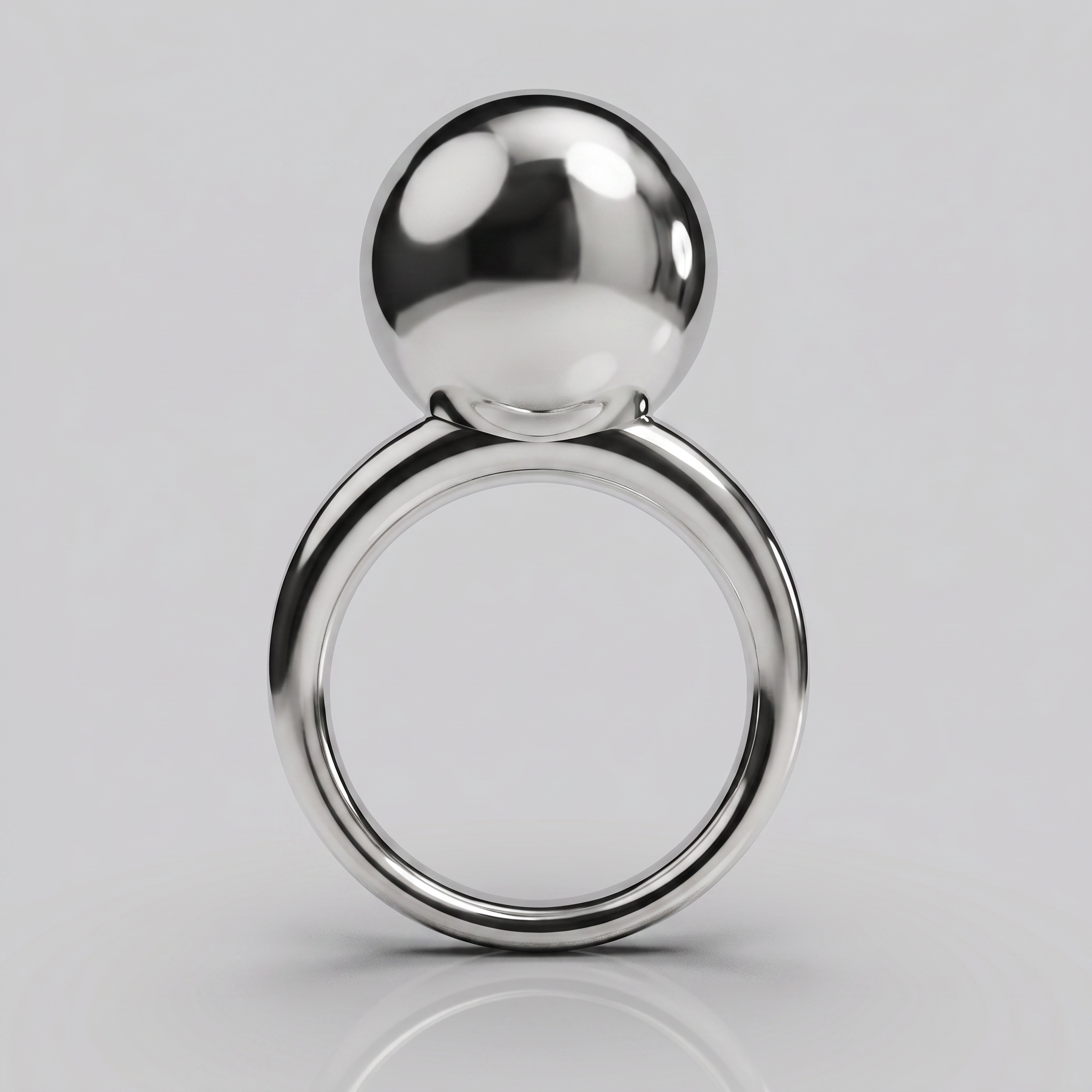 big sphere ring