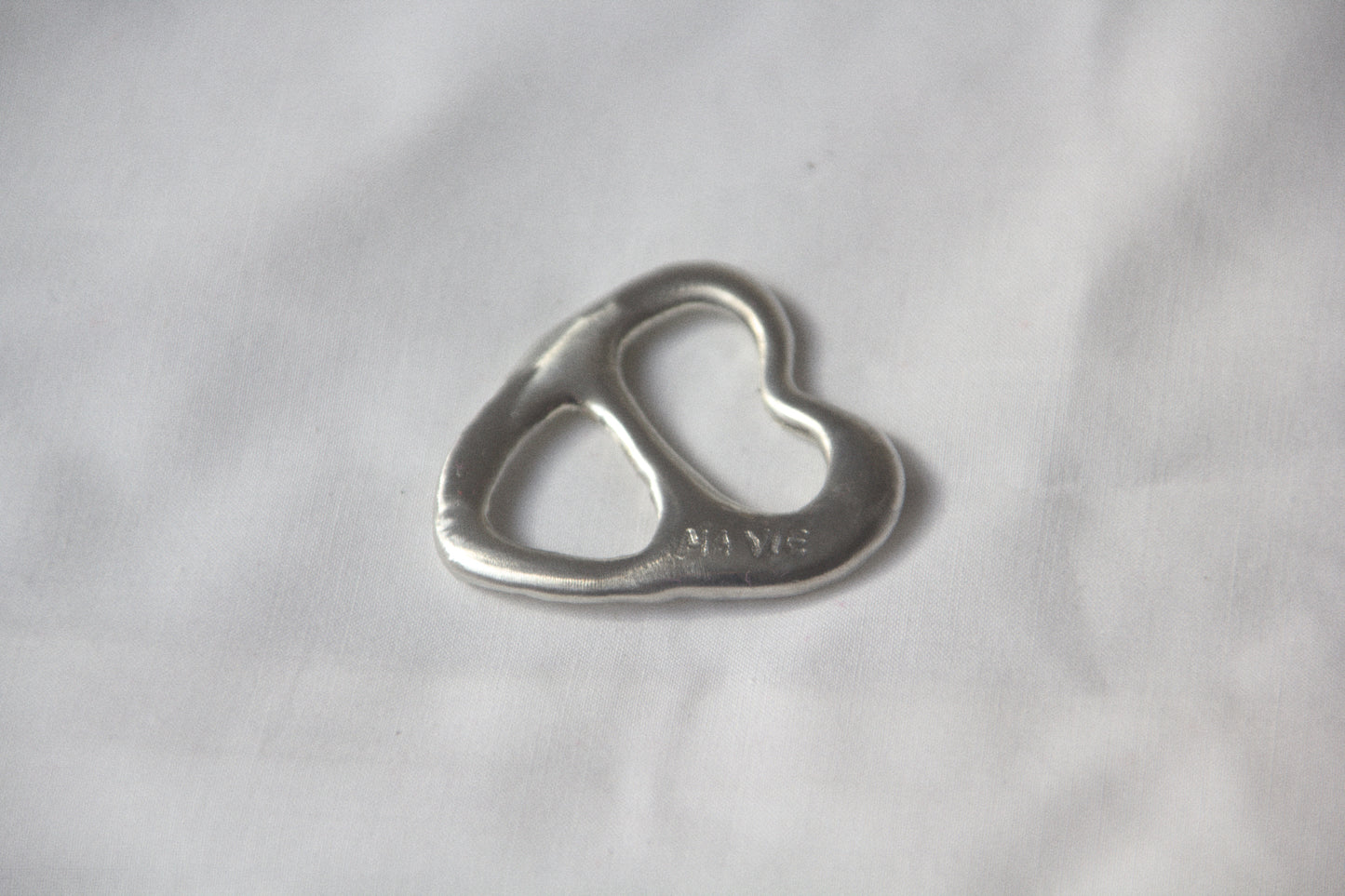 The scarf buckle with engraving