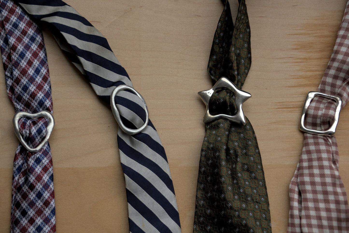 The scarf buckle with engraving