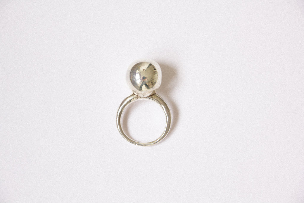 big sphere ring