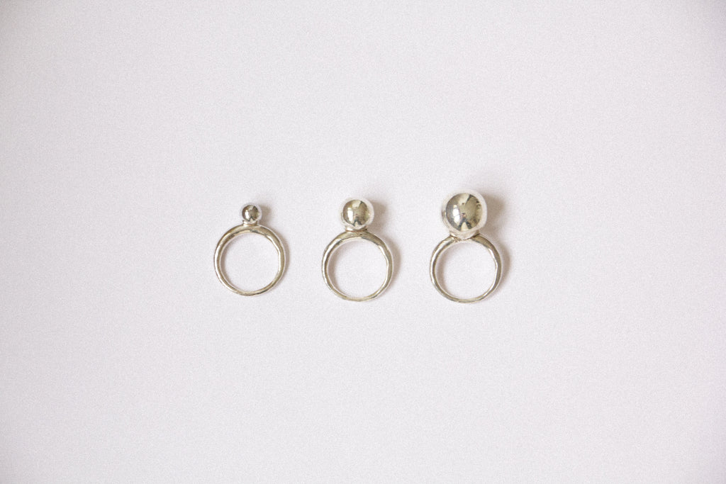 big sphere ring